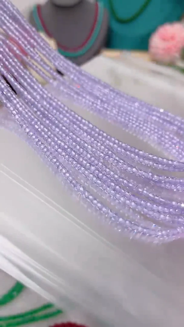 项链锂辉石银S925镶嵌紫39.9