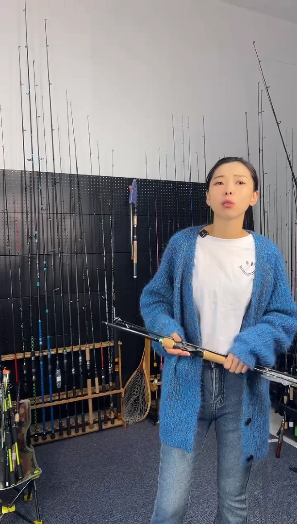 2.1m碳素OB三节2.1米直柄（瑕疵尾货竿，没有售后，介意勿拍）