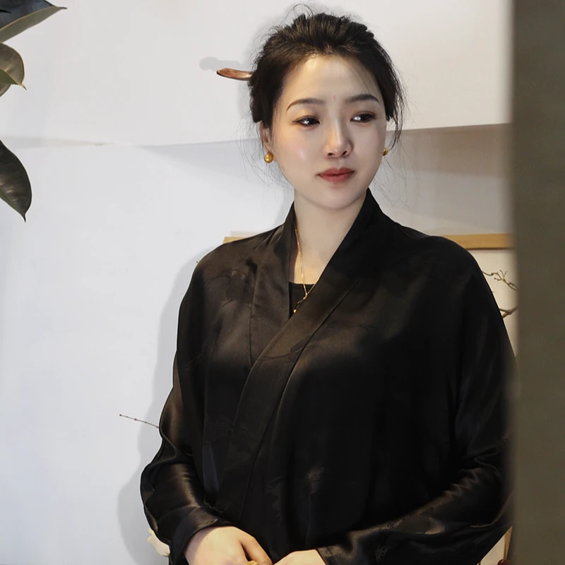 『溯流从源』孤品新中式香云纱桑蚕丝专属集合链接