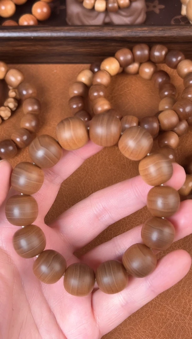 檀香木木头款大*迈索尔正区老山檀横纹黑肉虎皮纹15X16