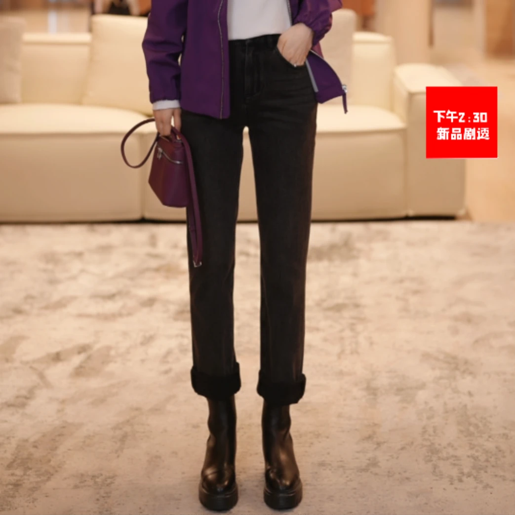 【万能的小黑牛】2025新款女士百搭简约直筒裤7MK2A8108