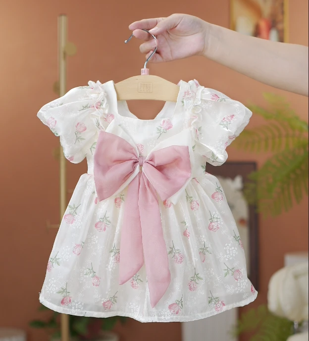 2025新款小碎花婴儿公主裙