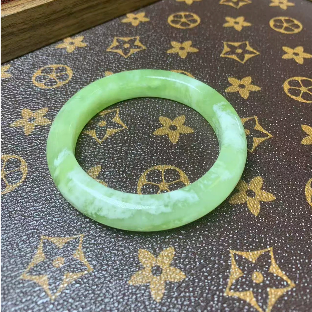 【精品岫玉】56➕圈口绿冰 天然玉石  3（默认微瑕）