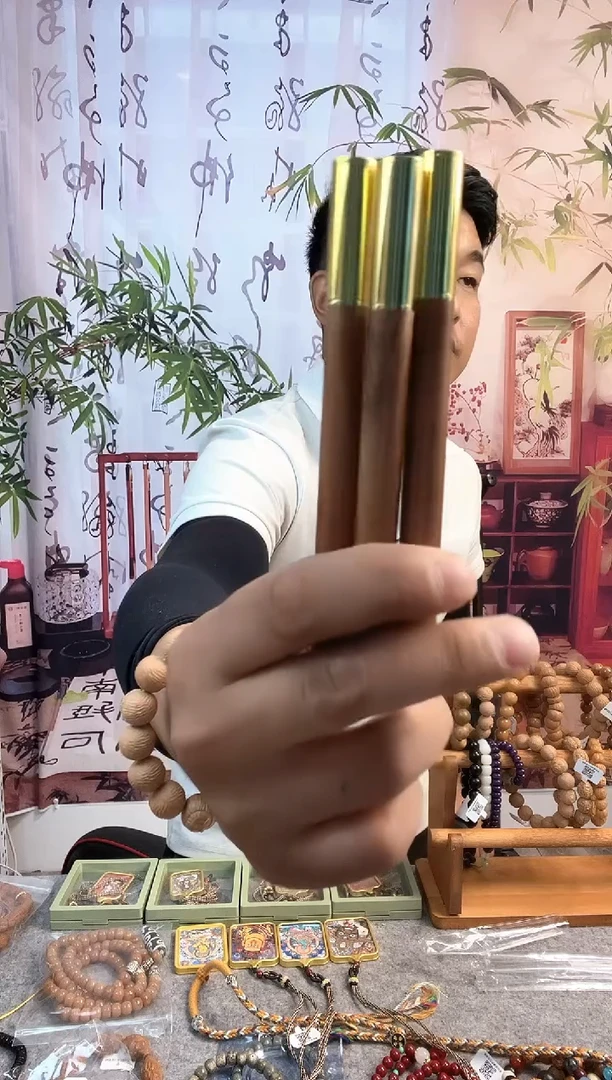 菩提把件黄花梨笔