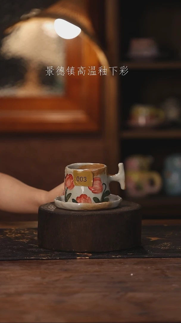 陶瓷景德镇高温釉下手绘陶瓷003