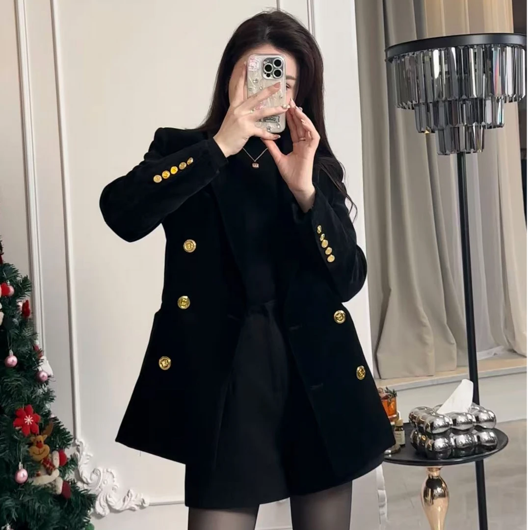 DYT HOME（鹅绒西装）冬季时尚气质洋气西装羽绒服显瘦保暖双排扣