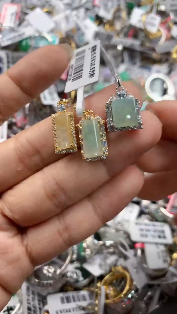 银S925镶嵌戒指翡翠888----4