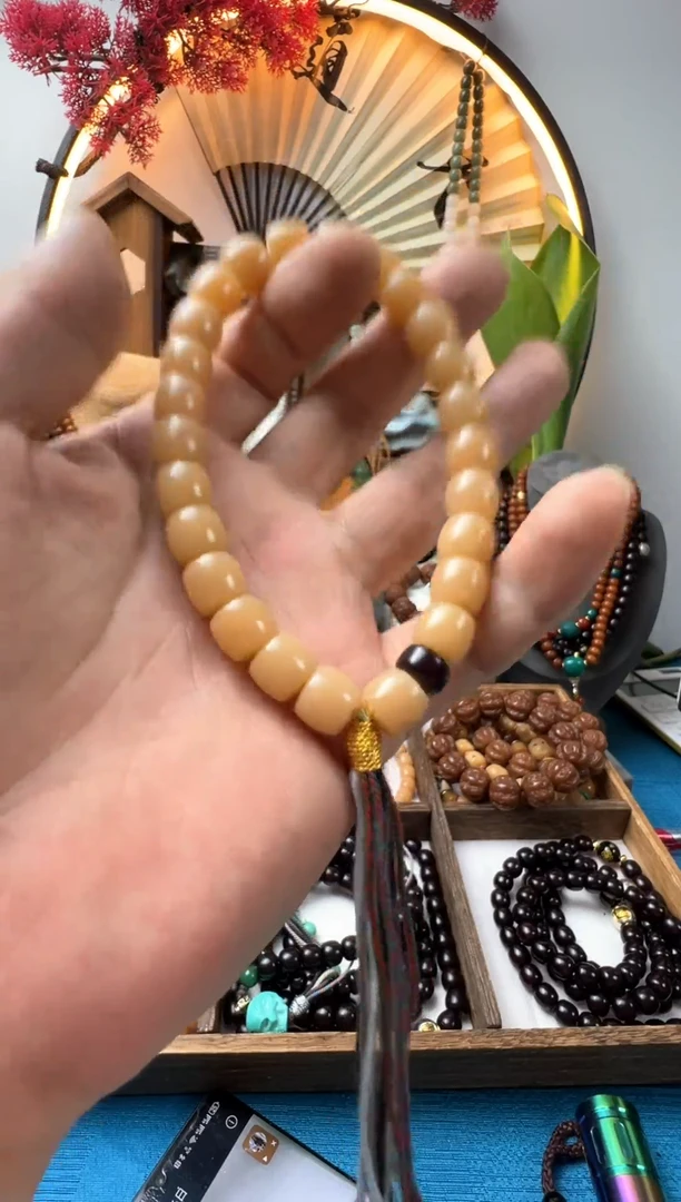 菩提根/象牙果手串一*风10年老菩提手持