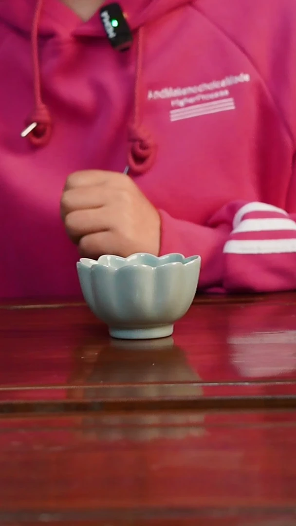 汝州原矿原釉福利花口杯