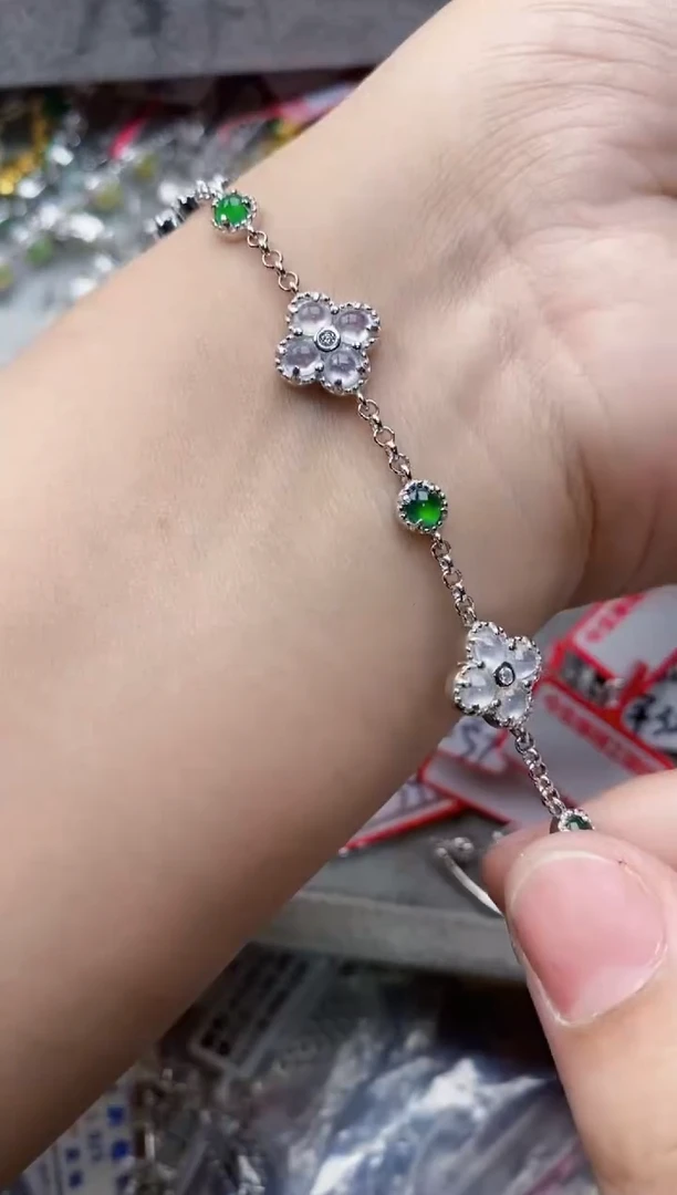 翡翠银S925镶嵌戒指44444---3