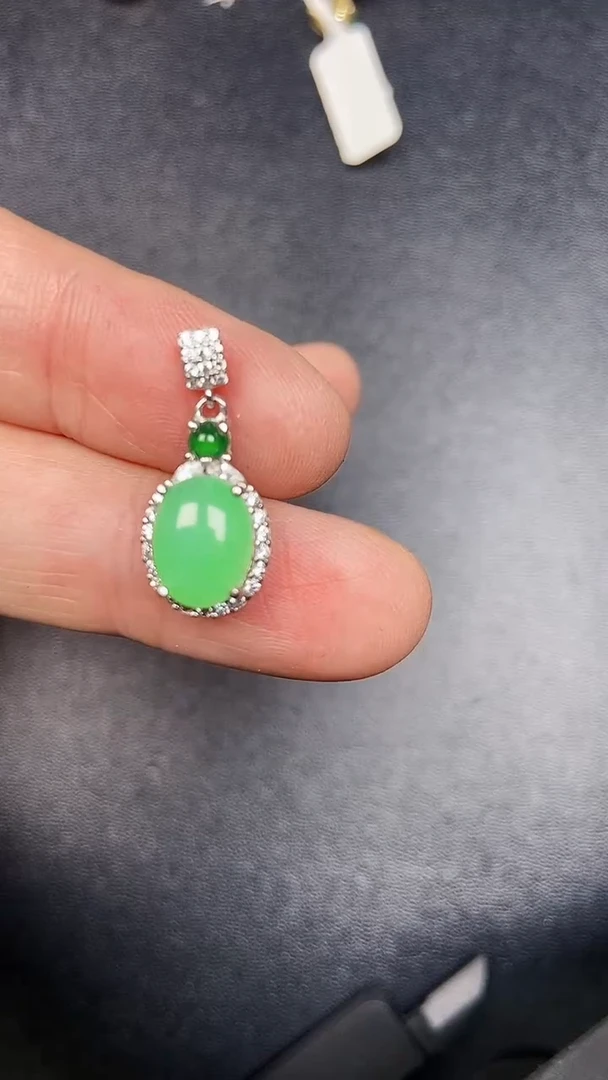 银S925镶嵌戒指翡翠1130