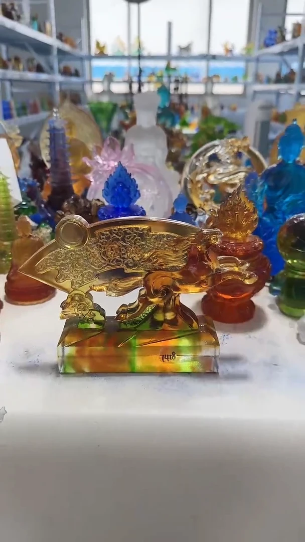 手工艺品琉璃马到成功