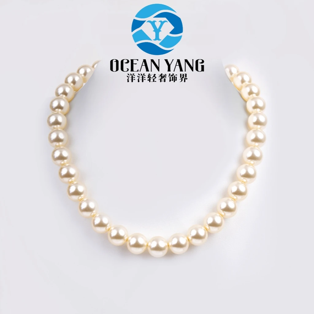 925银银制品 SHK-S925银10-12mm 干枯玫瑰色满串项链（送戒指耳钉）