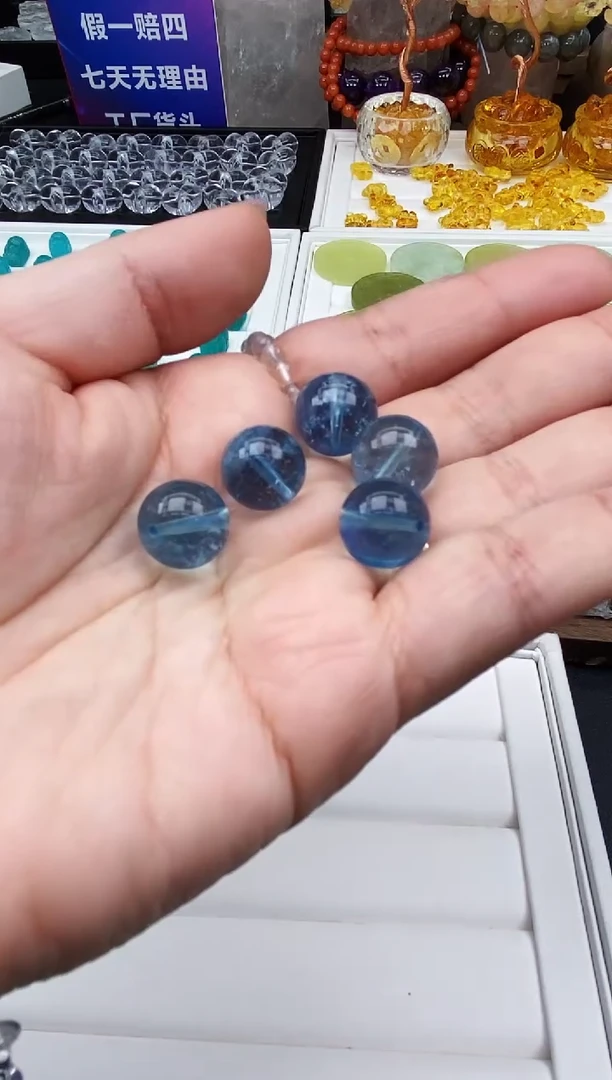 【闪购商品】海蓝宝石裸石未镶嵌51a多样性发其一2/7/1个