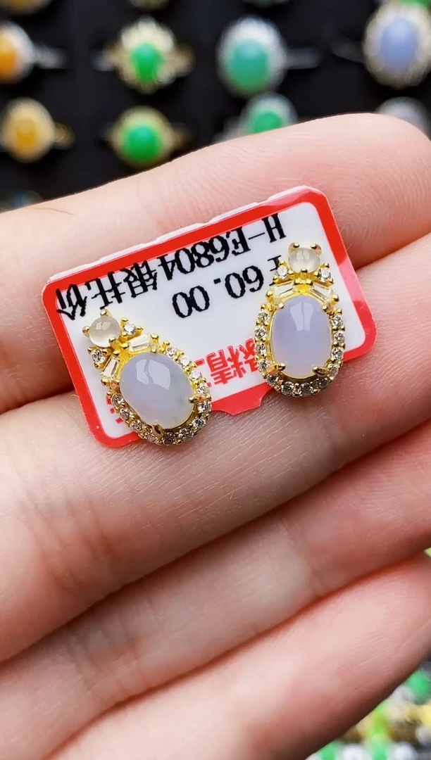 银S925镶嵌戒指翡翠6211