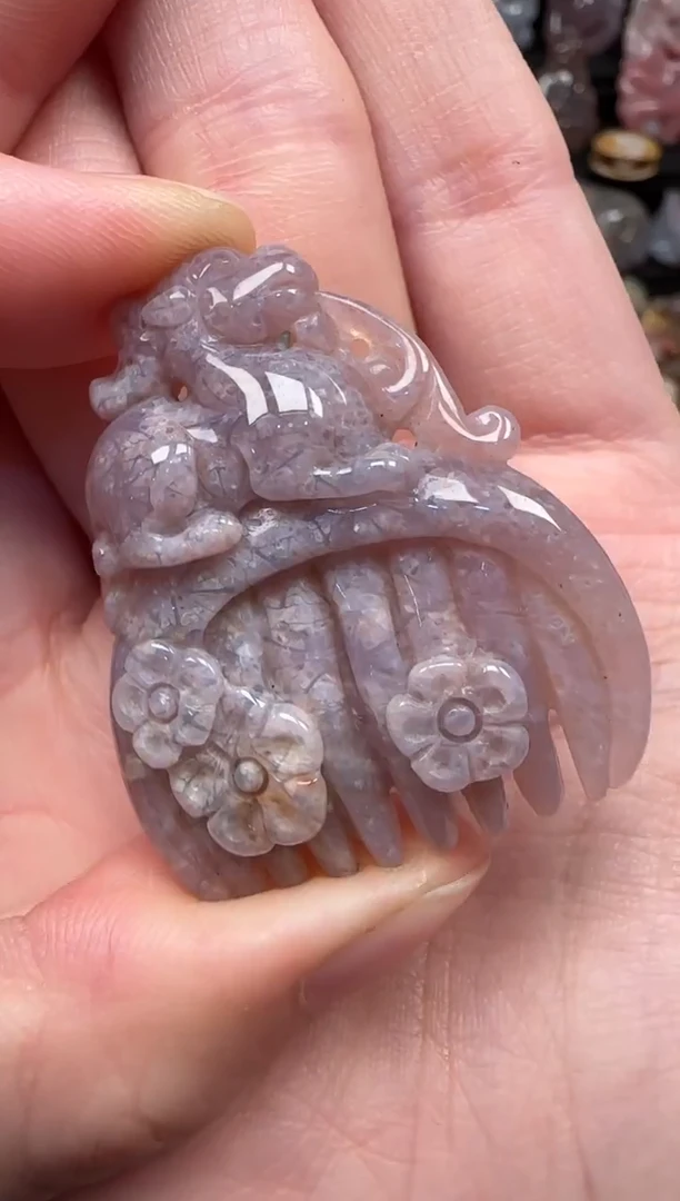 颈饰未镶嵌硅化珊瑚(珊瑚玉)343