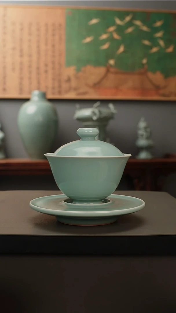 原产地原矿   三才盖碗