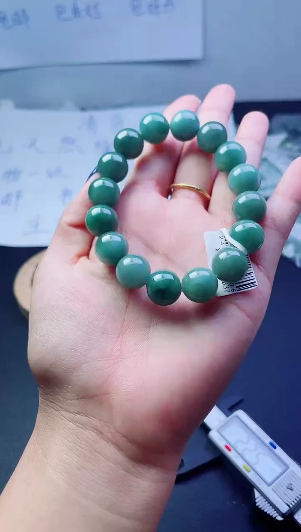 未镶嵌定制翡翠珠串
