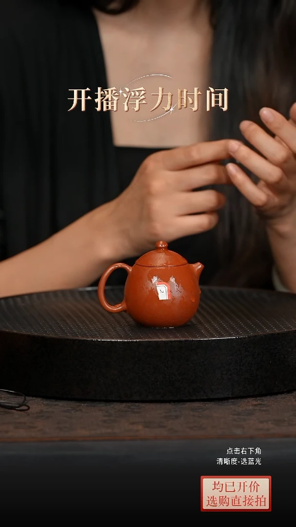 微瑕老林紫砂朱泥龙蛋105cc