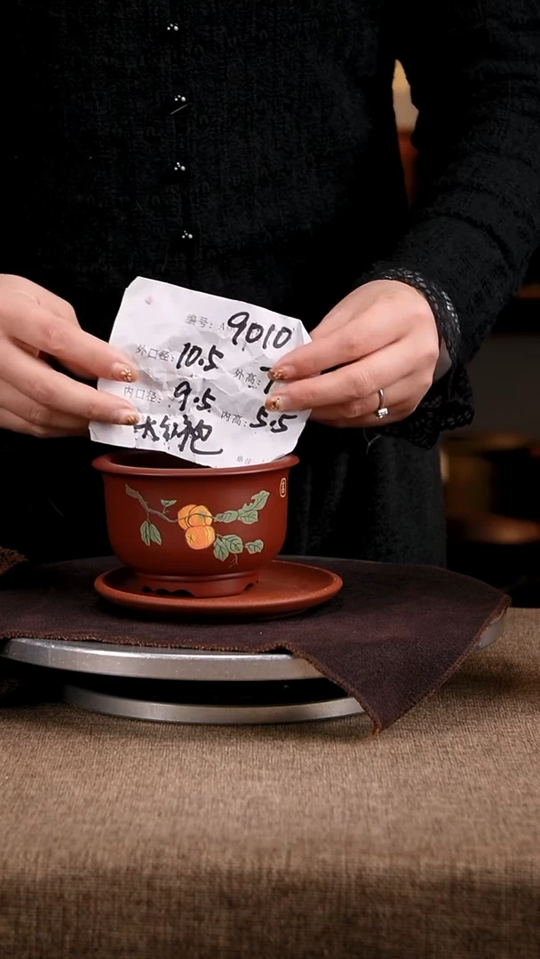 紫砂花盆花卉工艺9010+z