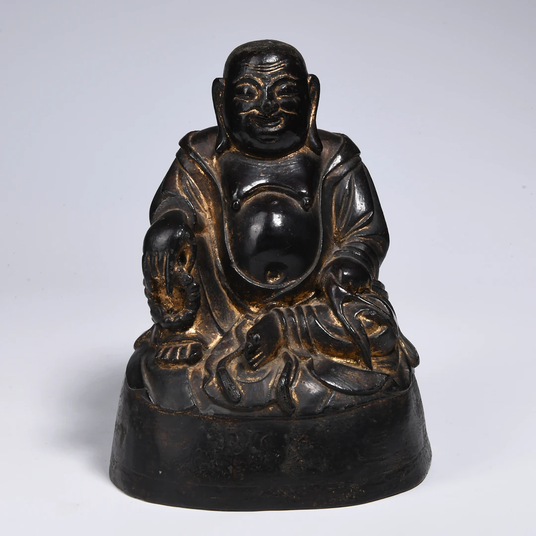 35 明铜弥勒佛坐像