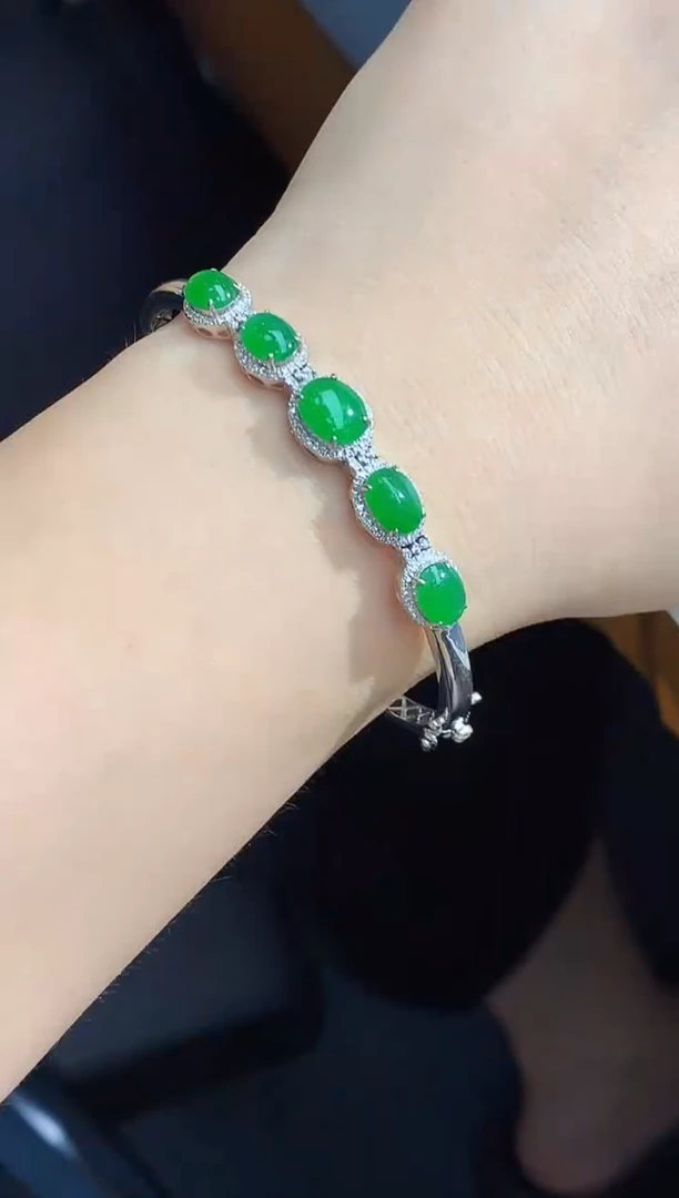 未镶嵌手镯翡翠732-春日珠宝