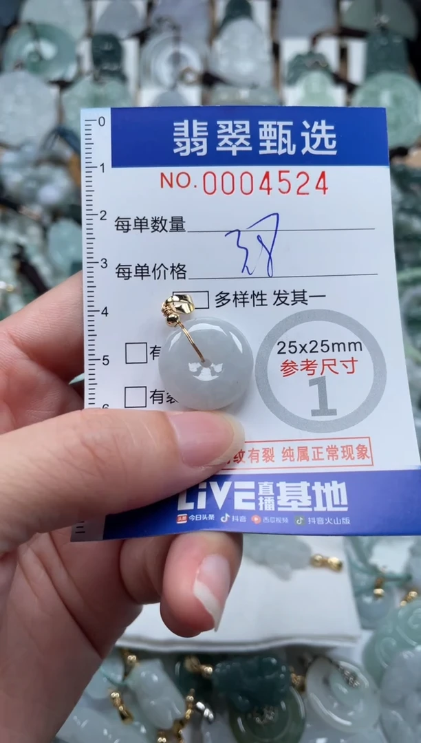 翡翠未镶嵌颈饰00..4524