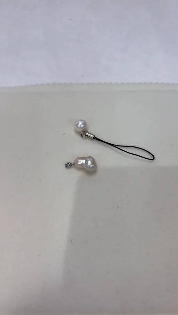 淡水珍珠银S925镶嵌颈饰梅**恼吊坠随机一个