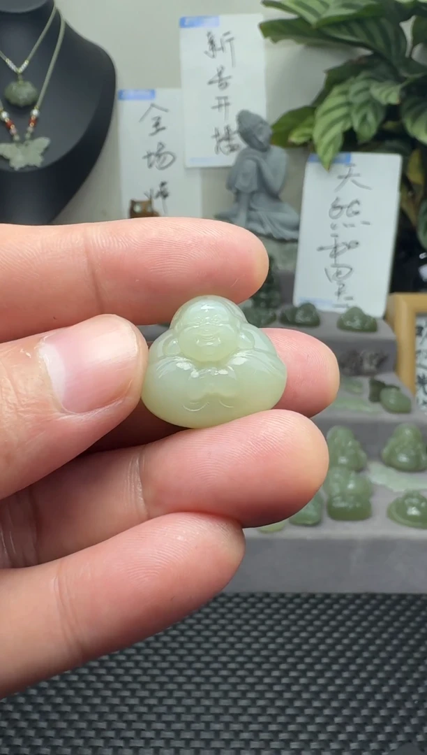 颈饰未镶嵌和田玉22mm 多样性发一、赠绳  完美主义慎拍