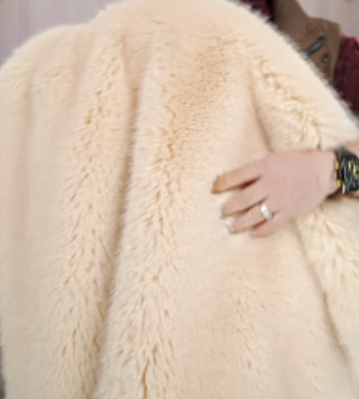 40号     羊羊毛仿水貂狐狸毛兔毛手工diy面料