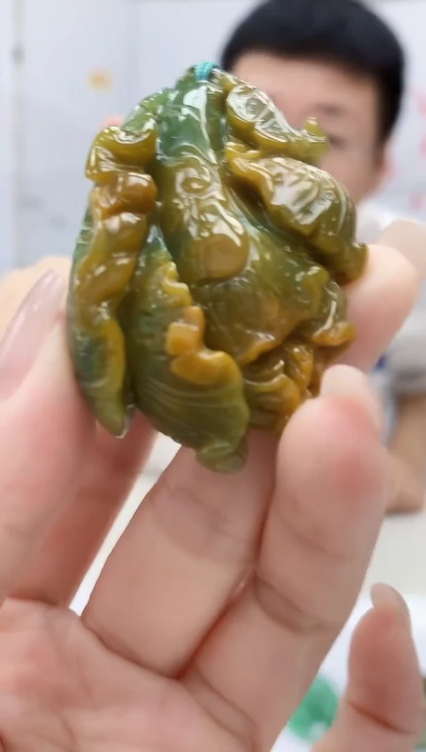 定制翡翠未镶嵌5158lr-毛货挂件41