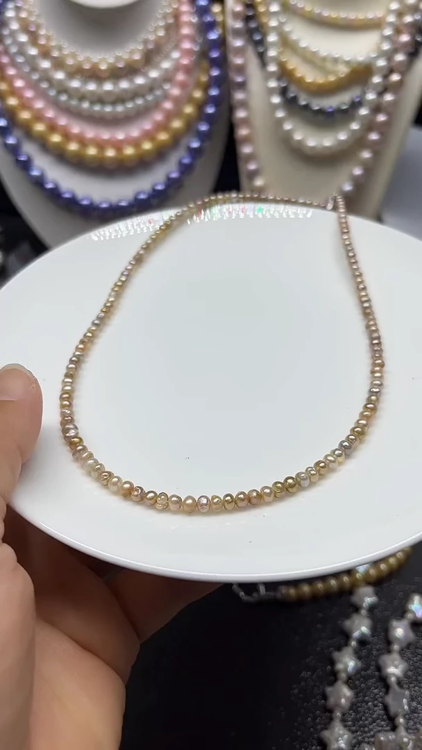 淡水珍珠未镶嵌颈饰多人