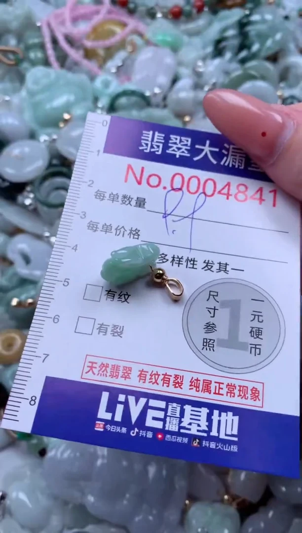 吊坠(不含链)未镶嵌翡翠4841
