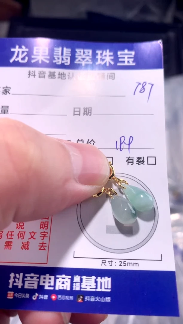 颈饰未镶嵌翡翠立体水滴787