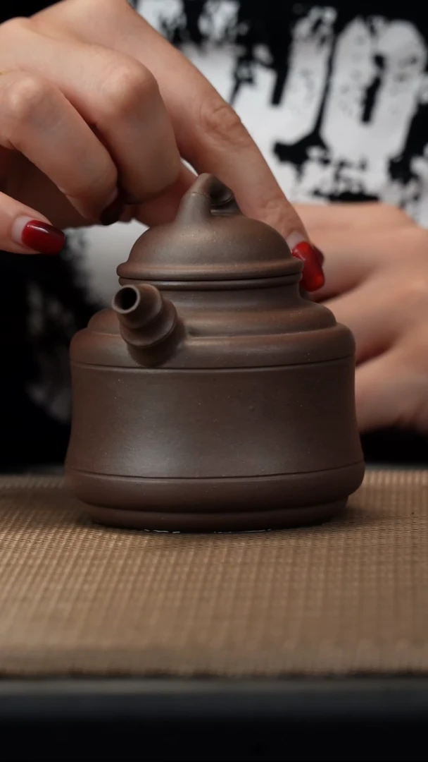 茶壶紫砂紫罗兰竹鼎180cc