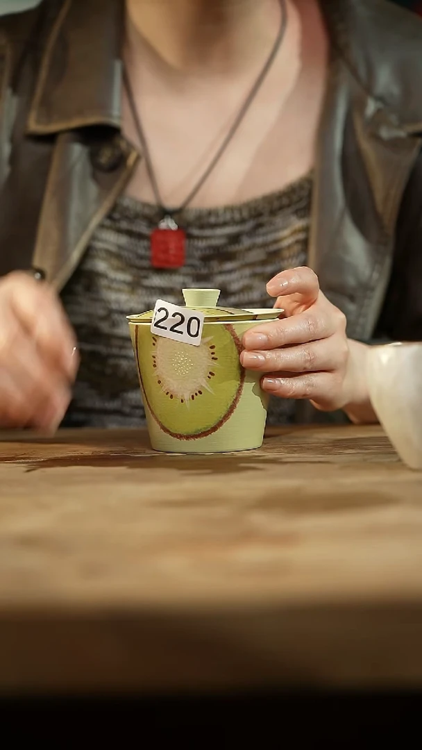 粉引·盖碗/设计师 牧渔 款