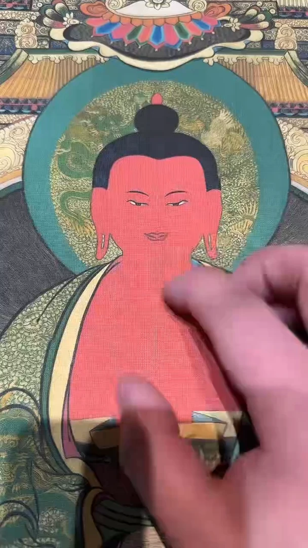 卷轴画【主播精品】高端卷轴画——唐卡释迦摩尼AA62