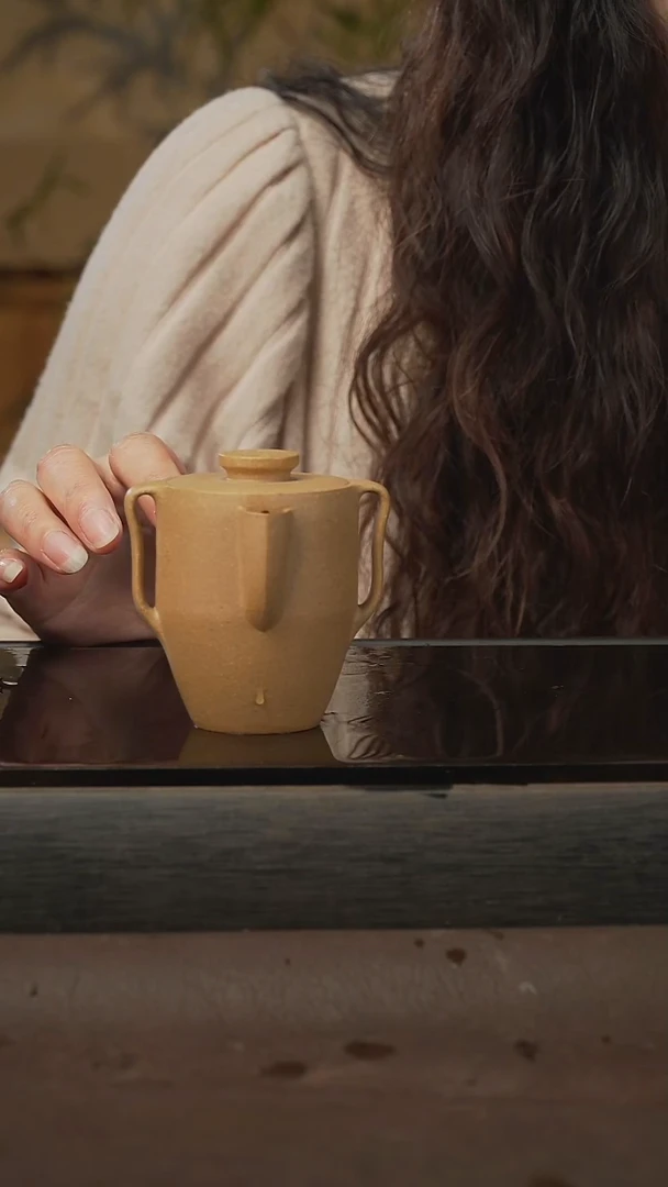 茶壶紫砂公道壶，，黄金段