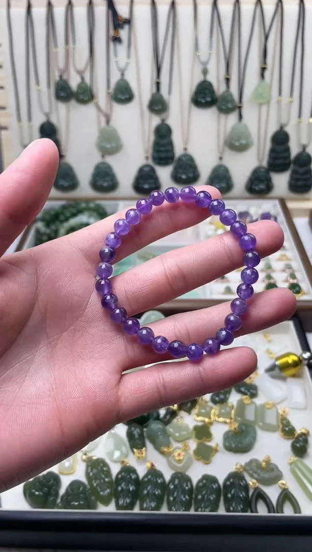 未镶嵌手串紫晶未镶嵌 手串 紫晶