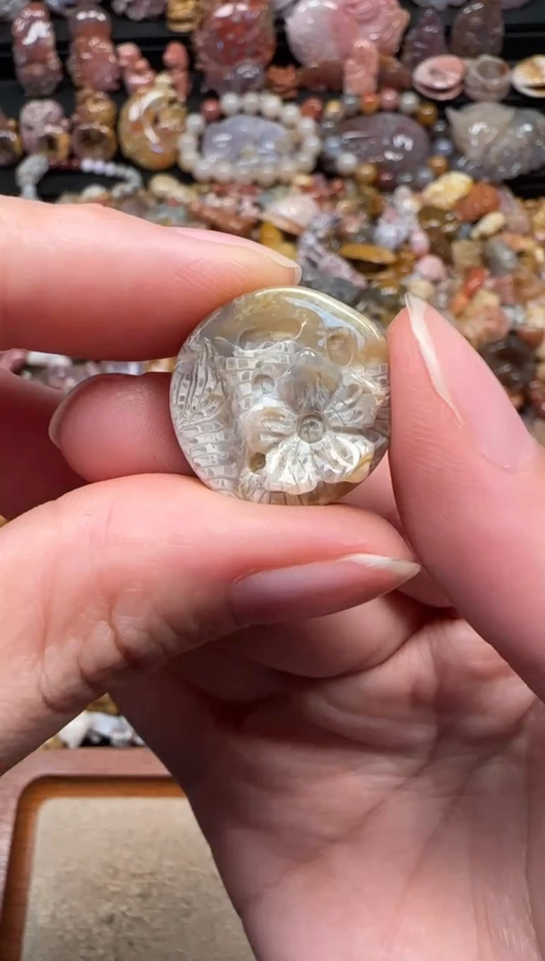 颈饰未镶嵌硅化珊瑚（珊瑚玉）800