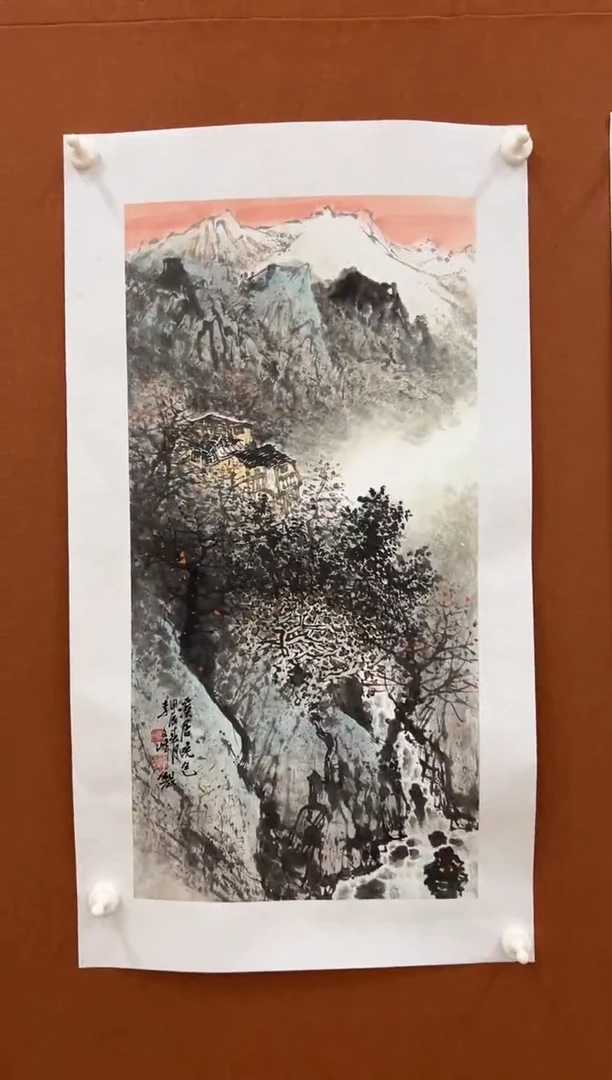 国画李文峰四尺四开水墨山水