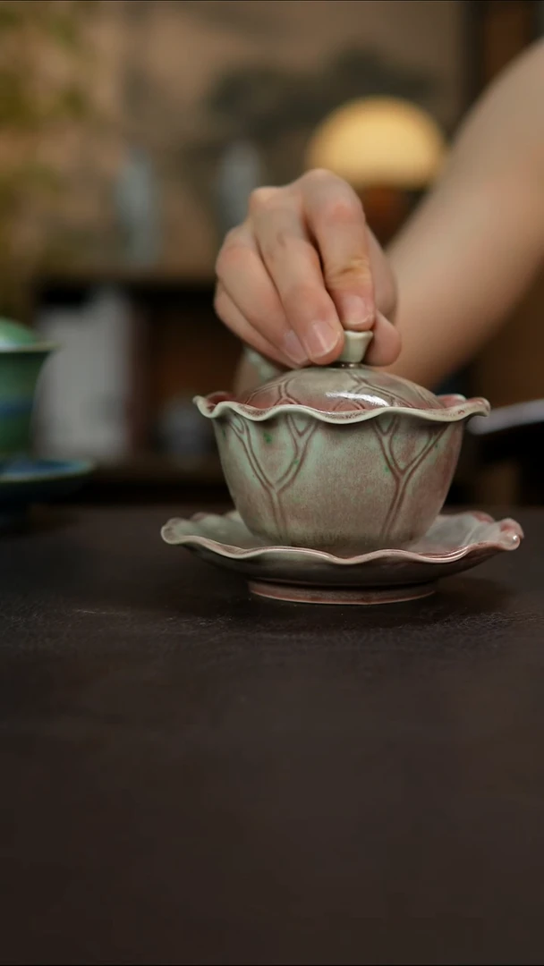 杯景德镇陶瓷杯碗柴烧多人