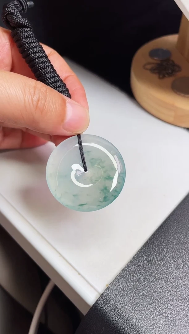 颈饰未镶嵌翡翠【29】平安扣 尺寸 37.3   6mm
