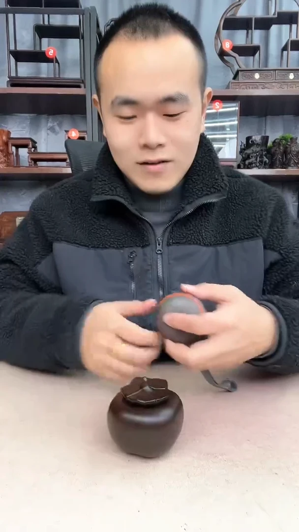 【闪购商品】乌木类端景台3031小李子红木工艺品