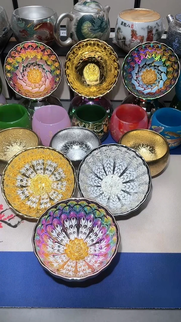 【闪购商品】杯银龙金凤七彩金莲3只装无礼盒