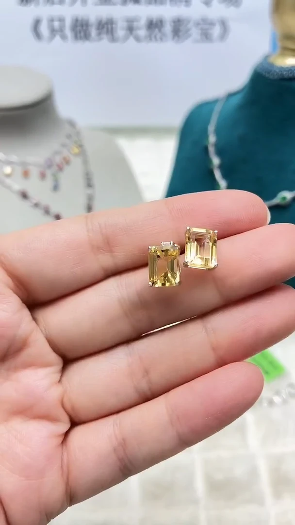 银S925镶嵌耳饰水晶279ZB1122产品一个（多样性）