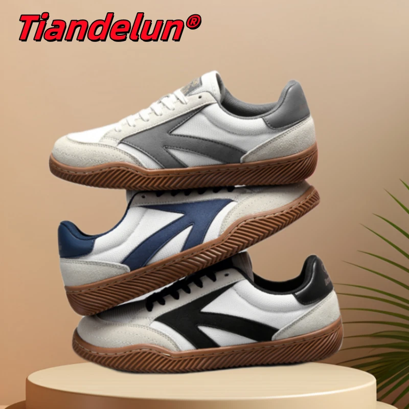 牛筋底男女板鞋2025年新款春夏季复古拼色德训鞋运动休闲鞋低帮鞋