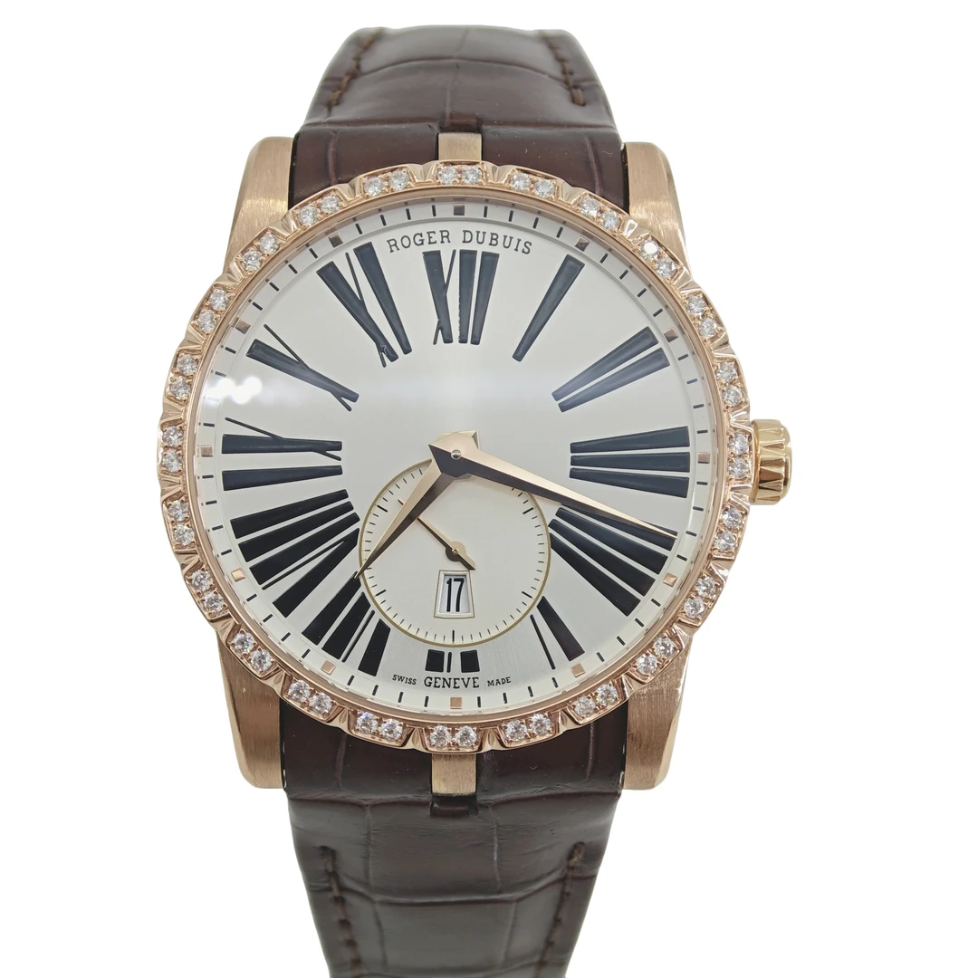 95新 ROGER DUBUIS/罗杰杜彼 王者系列 机械 后钻 43mm 18k