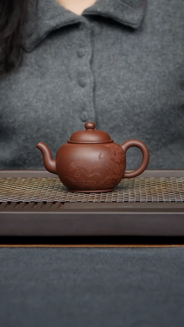 茶壶底槽青宫灯原矿零添加底槽清纯手工制作218毫升