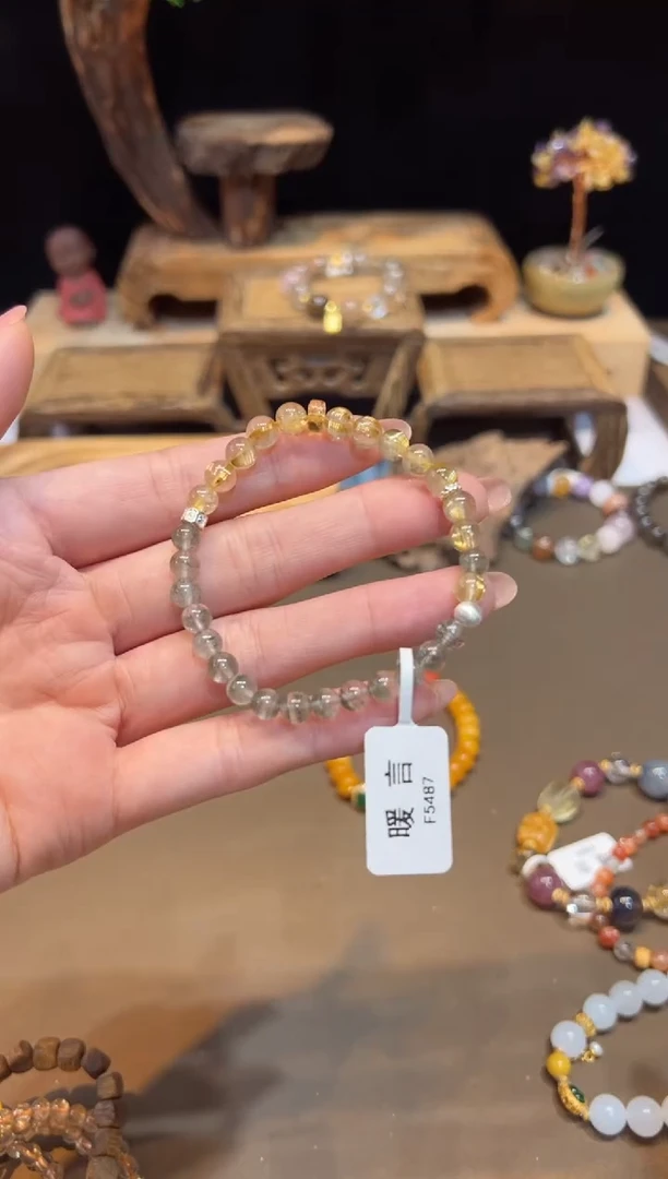 水晶手链未镶嵌手饰@@F5487